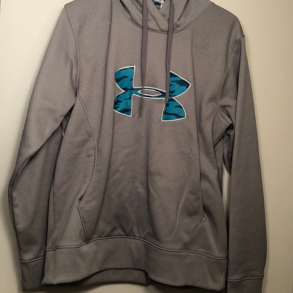 Grey Under Armour hoodie large